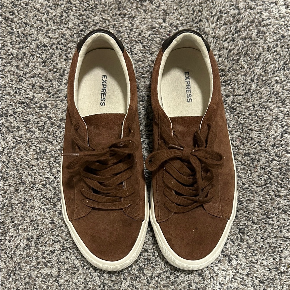 Express Men's Chocolate Brown Sneakers